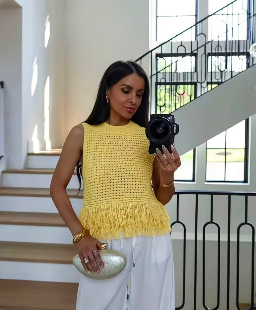 The Sunshine Fringe Top