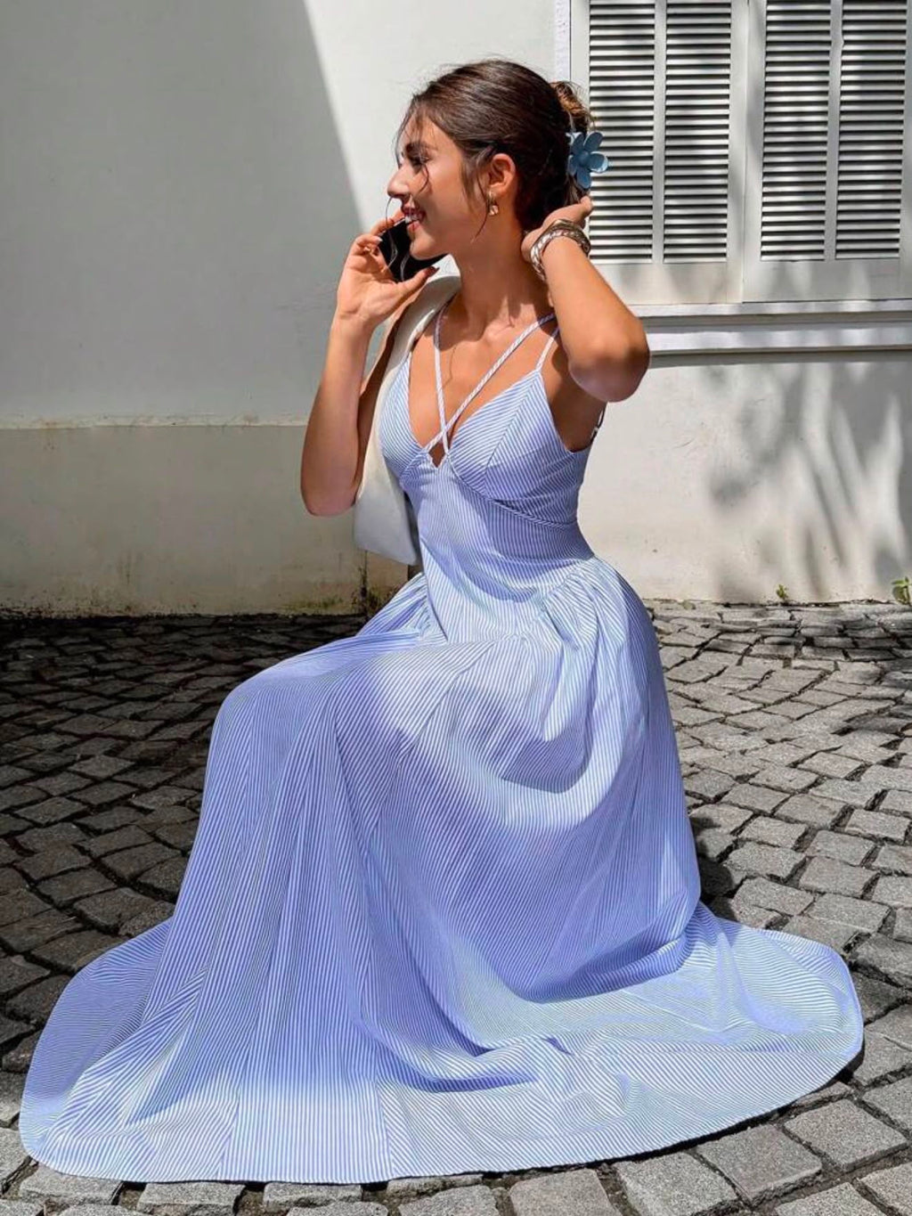 The Santorini Breeze Dress