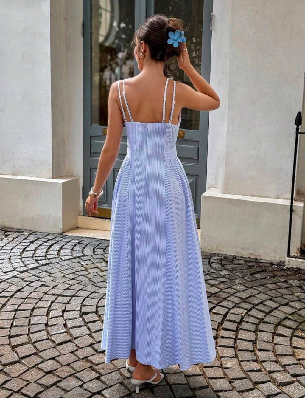 The Santorini Breeze Dress