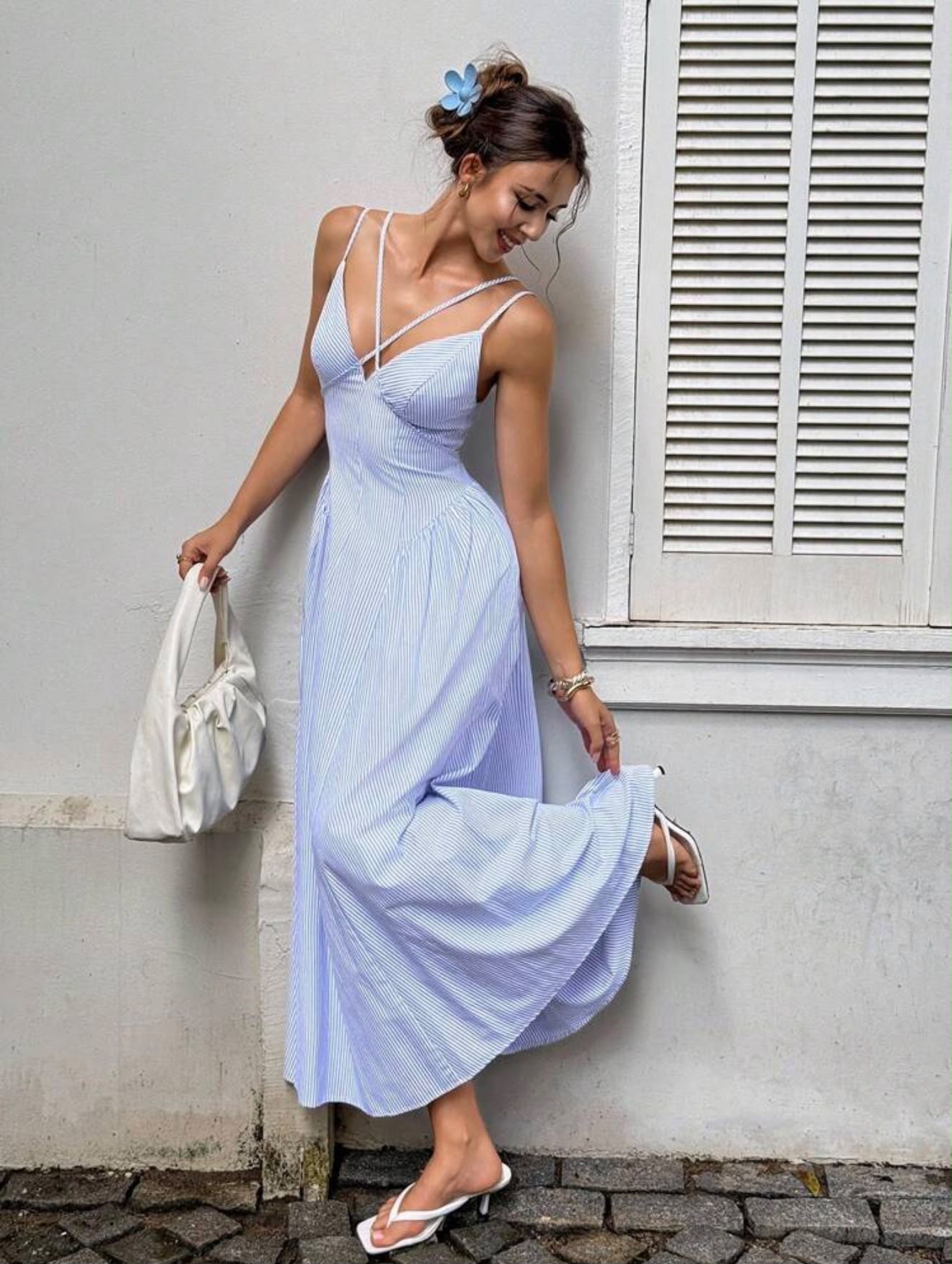 The Santorini Breeze Dress
